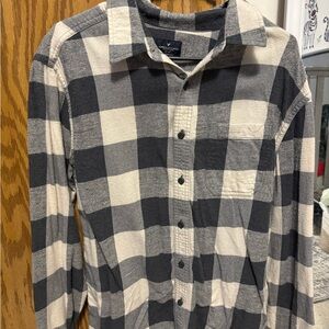 American Eagle Outfitters Monochrome Plaid Shirt
